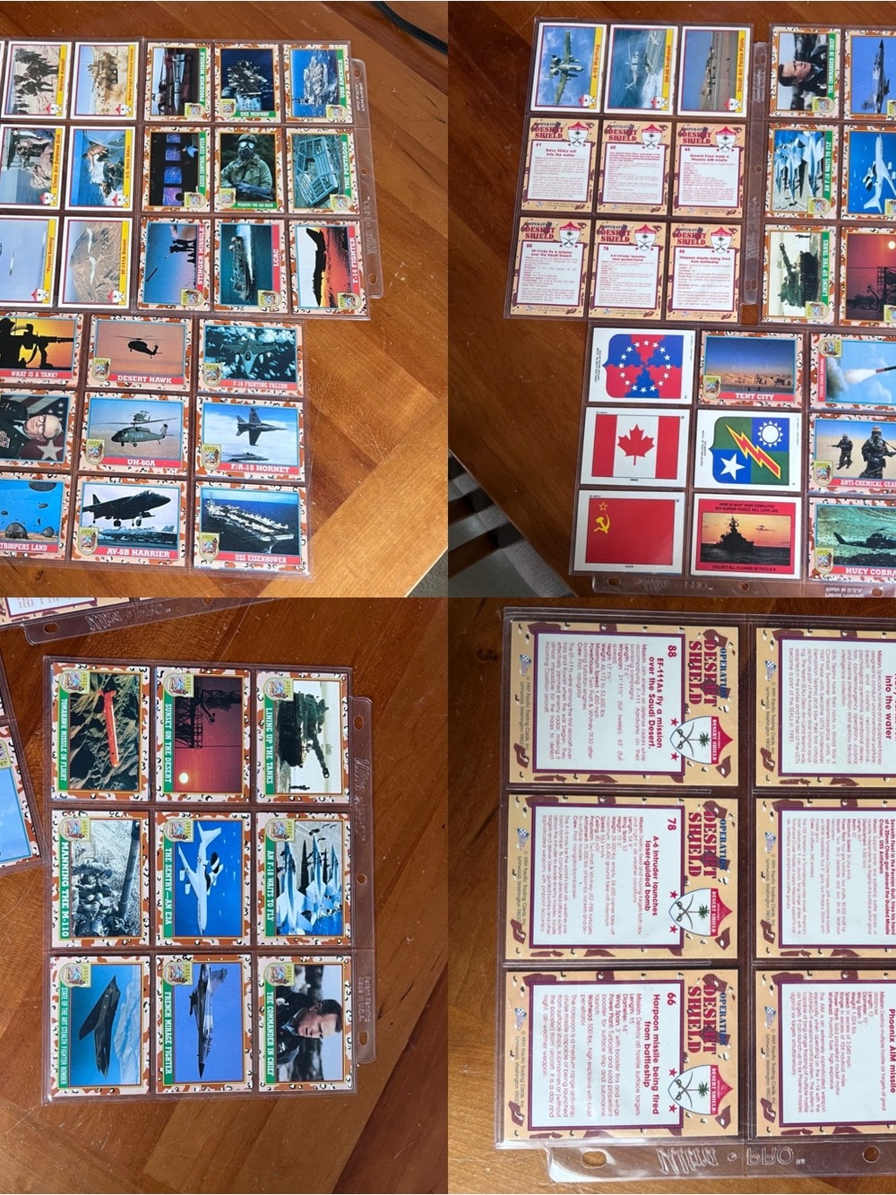 Vtg Military Trading CardsDesert Storm Desert Shield 54 Card Variety Collection